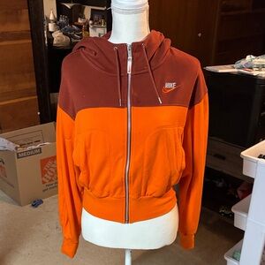 Nike Women's Orange Two Toned Jacket